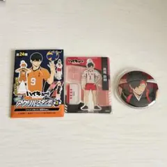 ハイキュー 黒尾鉄朗 ミニアクスタ＆ 応援団缶バッジ 2個セット 音駒高校