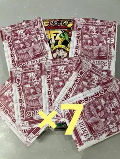 表紙破れ価格 週刊少年ジャンプ 33号 ワンピースカード付録 雑誌付きx5