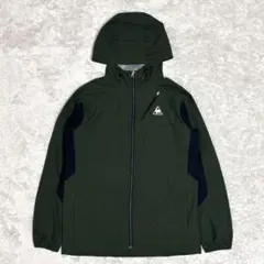 ルコックスポルティフ ウィンドブレーカー ジャケット フード カーキ XO