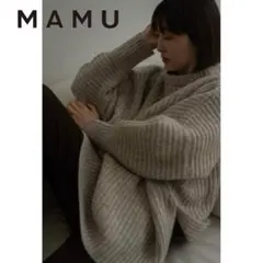 美品❤️21AW 近年モデル MAMU online ビッグモヘアニット サイズF