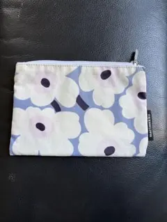 marimekko ポーチ ブルー　ホワイトのサムネイル
