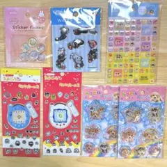 新品 7枚セット たまごっち クレヨンしんちゃん タイルシール シャカシャカ 犬