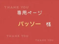 パッソー様専用ページです。