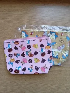 キャラクター柄ポーチ2個セット