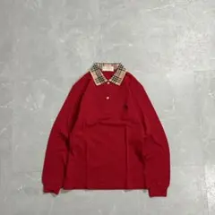 Burbberys バーバリーズ　ポロシャツ　長袖ポロ　90's ノバチェック Burberrys バーバリーズ 長袖ポロシャツ ブルー L ノバチェック - メルカリ