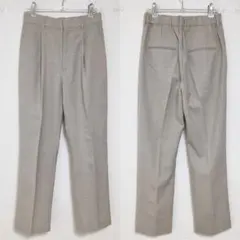 美品 FRAMeWORK タック ストレート パンツ ウール フレームワーク