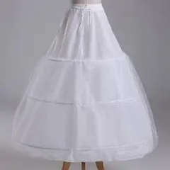 パニエ ウェディング ドレス 3段フープ ロング コスプレボリューム チュール