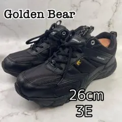 【幅広】Golden Bear スニーカー GB107 26cm ブラック 3Eのサムネイル
