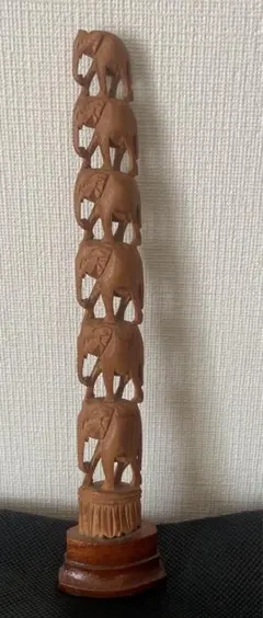 象の木の彫刻　飾り物