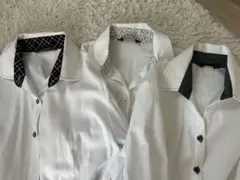 ホワイト長袖シャツ3点セット
