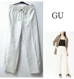 GUプルオンパンツ◆イージーパンツ◆アイボリーS