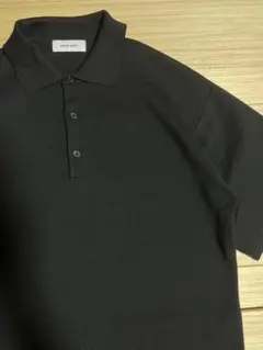 MONO-MART ポロシャツ ブラック S ニットポロ