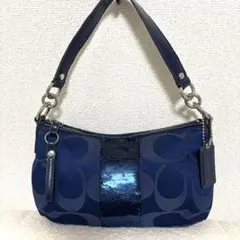 COACH Signature Sequin Shoulder Bag Y2K