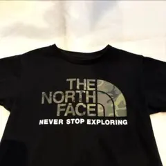 ③ ノースフェイス Tシャツ 100 黒 迷彩ロゴ