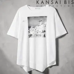 美品♡ カンサイビスコレクション 変形デザイン♡ お洒落♡ Tシャツ ホワイトのサムネイル