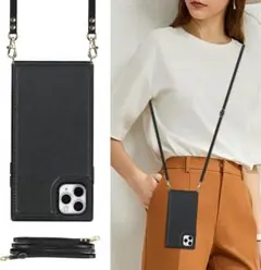 【新品】 iPhone11 ProMax 携帯カバー ショルダー 手帳 肩掛け