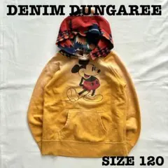 デニムアンドダンガリー　120 ミッキー スウェットパーカー　ネイティブ　DD