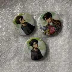 進撃の巨人 缶バッジ 10th past and future リヴァイ