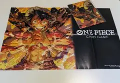 ワンピース カード プレイマット 三船長集結 ルフィ ロー キッド