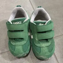 asics アシックス スクスク　アイダホベビー　キッズ スニーカー グリーン