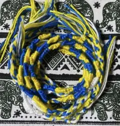 ⭐️ウクライナカラー ⭐️ミサンガ、アンクレット⭐️祈り ６セット