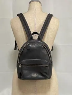 コーチ ミニ リュック くすみ色ブルー ブルーグレー アッシュブルー COACH