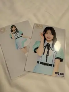 AKB48 福岡聖菜 サンコンコン ランダム生写真 2種好きish