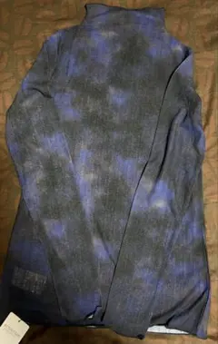 JEANASIS ボカシガラハイネックLST ブルー