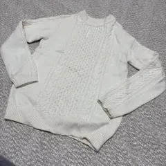 ビューティーアンドユース　ユナイテッドアローズ　ケーブル編みニット　セーター
