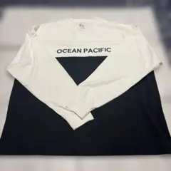 OCEAN PACIFIC 長袖カットソー ホワイト ブラック M