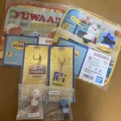 一番くじ　パペットスンスン　E賞ちらりんフレンズ2種 F賞タオルG賞アクリル