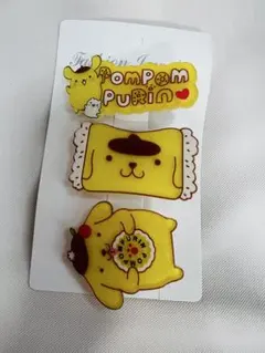 ポムポムプリン ヘアクリップ 3個セット
