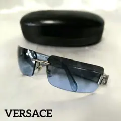 VERSACE✦グラデーション/リムレスサングラス/ラインストーン/クリアブルーのサムネイル