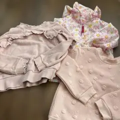 ピンクトレーナーと花柄ジャケットセット