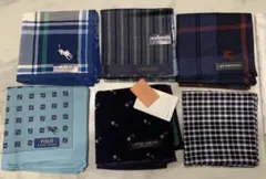 Polo Ralph Lauren & New Worker ハンカチ6枚セット