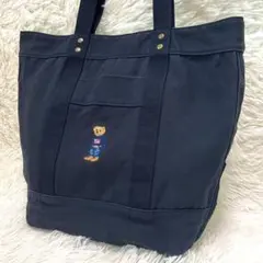 POLO RALPH LAUREN ポロベア トートバッグ ネイビーのサムネイル