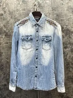 デシクアル デニムシャツ Desigual メンズ 長袖 シャツ サイズSのサムネイル