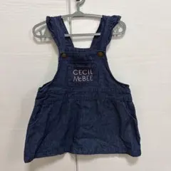 CECIL McBEE デニムジャンパースカート 90cmのサムネイル