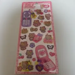 平成はっぴーフォン ステッカー 日焼け ハローキティ