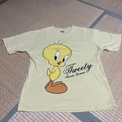 LOONEY TUNES Tweety Tシャツ Lサイズ イエロー黄色のサムネイル