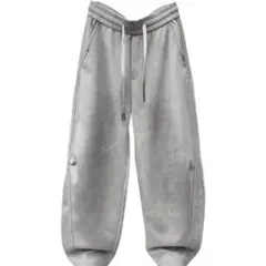 韓国y2k メンズ スウェットパンツ ストリート 2XL グレー