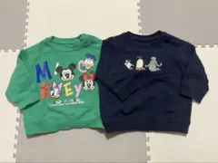 ユニクロ　長袖トレーナー　ディズニー　ピング―　80サイズ　２枚組