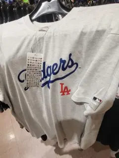 新品 MLB Dodgers Tシャツ メンズ ホワイトグレー