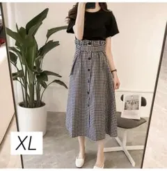 K308　【上下セット】Tシャツ　スカート　XL　新品