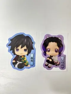 るかっぷダイカットステッカー 冨岡義勇 胡蝶しのぶ