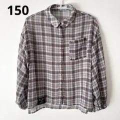 Algy アルジー　ブラウス　チェック　150 シースルー　シアー　シフォン