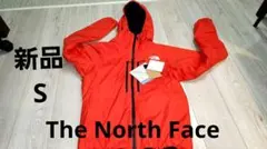 The North Face フード付きジャケット 蛍光オレンジ