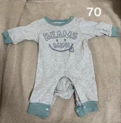 BEAMS mini ロンパース 70サイズ グレーのサムネイル