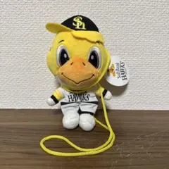 福岡ソフトバンクホークス　ハリーホーク　ぬいぐるみがまぐち　ぬいぐるみ