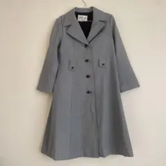 ヴィンテージ オンワード　白黒ドット柄 コート